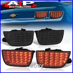 Smoked Lens LED Tail Lights Lamps Sequential Signal For 2010-2013 Chevy Camaro