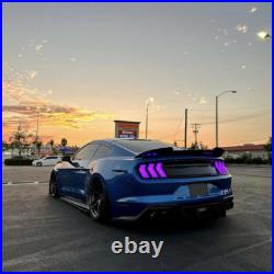 Smoked Lens RGB LED Tail Lights Assembly for 2015-23 Ford Mustang S550