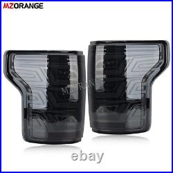 Smoked Pair LED Tail Lights Start Up Animation For Ford F150 2015 2016 17-2020
