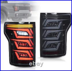 Smoked Pair LED Tail Lights Start Up Animation For Ford F150 2015 2016 17-2020