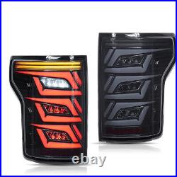 Smoked Pair LED Tail Lights Start Up Animation For Ford F150 2015 2016 17-2020