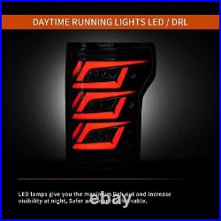 Smoked Pair LED Tail Lights Start Up Animation For Ford F150 2015 2016 17-2020
