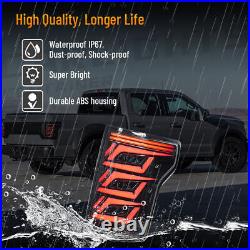 Smoked Pair LED Tail Lights Start Up Animation For Ford F150 2015 2016 17-2020