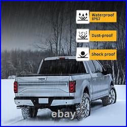 Smoked Pair LED Tail Lights Start Up Animation For Ford F150 2015 2016 17-2020