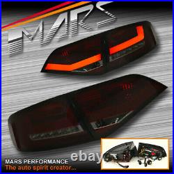 Smoked Red LED Bar Tail Lights for AUDI A4 B8 Sedan (Replace Stock LED Lights)