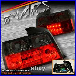 Smoked Red LED Tail Lights for BMW E36 Sedan 92-98 318i 320i 323i 325i 328i M3