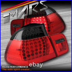 Smoked Red LED Tail Lights for BMW E46 99-02 Coupe 320ci 323ci 325ci 328ci 330ci