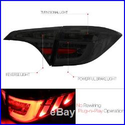 Smoked TRON LED BAR 3D Neon Tube Tail Light Lamp for 14 15 16 Toyota Corolla
