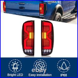 Smoked Tail Lights For Ford Ranger 2012-2021 LED Sequential Rear Lamp Assembly