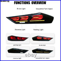 Smoked Taillights for 2016-2018 Hyundai Elantra Driver & passenger Rear Light