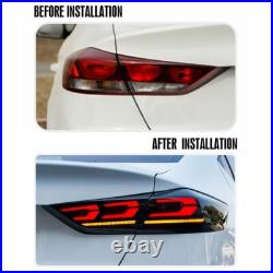 Smoked Taillights for 2016-2018 Hyundai Elantra Driver & passenger Rear Light