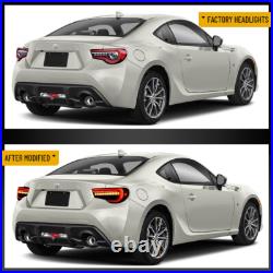 Smoked VLAND FULL LED Tail Lights For 2012-2020 Toyota 86 Subaru BRZ Scion FR-S