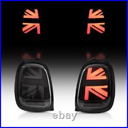 Smoked VLAND Full LED Tail Lights For Mini Cooper F55 F56 F57 14-22 Rear Lamps