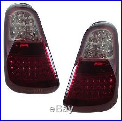 Smoked tinted LED rear lights for BMW Mini One & Cooper s tail lamp lens FOG