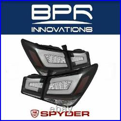 Spyder Light Bar LED Black Tail Lights Set for 2011 2015 Chevy Cruze 5076595