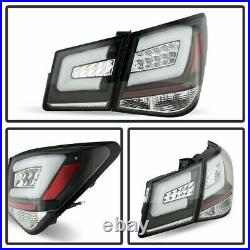 Spyder Light Bar LED Black Tail Lights Set for 2011 2015 Chevy Cruze 5076595