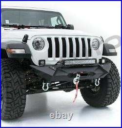 Stealth Front Bumper+22 LED Light Mount+Winch Plate for 18-19 Jeep Wrangler JL