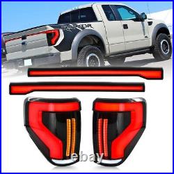 TT-ABC LED Tail Lights For 2009-2014 Ford F-150 F150 led Sequential Rear Lamps