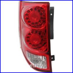 Tail Light for 2011-2015 Dodge Grand Caravan Driver Side Red & Clear Lens