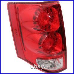 Tail Light for 2011-2015 Dodge Grand Caravan Driver Side Red & Clear Lens