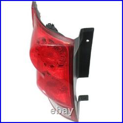 Tail Light for 2011-2015 Dodge Grand Caravan Driver Side Red & Clear Lens