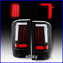 Tail Lights Brake Lamps Left Right For Nissan Titan Pickup Black LED 2004-2015