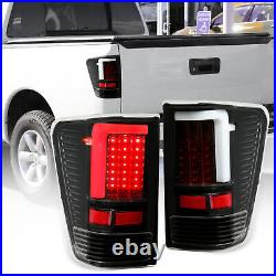 Tail Lights Brake Lamps Left Right For Nissan Titan Pickup Black LED 2004-2015