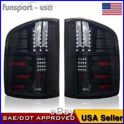 Tail Lights + Brake Light Set for 2007-2013 Chevy Silverado 1500 2500 HD Smoke