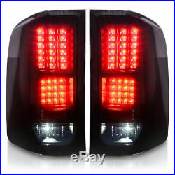 Tail Lights + Brake Light Set for 2007-2013 Chevy Silverado 1500 2500 HD Smoke