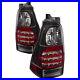 Tail Lights Fit 06-09 Toyota 4Runner Black Left Right LED Tail Lamps Assembly