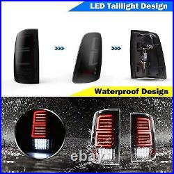 Tail Lights Fits 2009-2018 Dodge Ram 1500/2500/3500 LED Sequential Signal Lamps