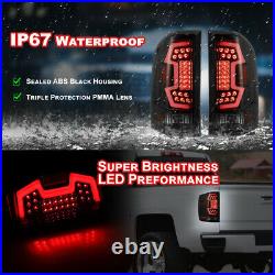 Tail Lights For 2007-2013 Chevy Silverado 1500 2500 3500 Sequential LED Lamp