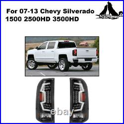 Tail Lights For 2007-2013 Chevy Silverado 1500 2500 3500 Sequential LED Lamp