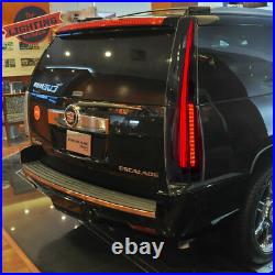 Tail Lights For 2007-2014 Cadillac Escalade / ESV Smoke Lens Full LED Rear Lamps