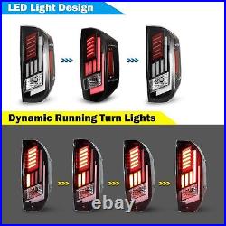 Tail Lights For 2014-2021 Toyota Tundra LED Sequential Signal Brake Lamps Clear