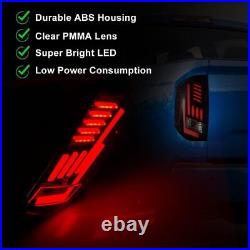 Tail Lights For 2014-2021 Toyota Tundra LED Sequential Signal Brake Lamps Clear