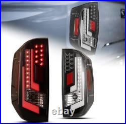 Tail Lights For 2014-2021 Toyota Tundra LED Sequential Signal Brake Lamps Clear