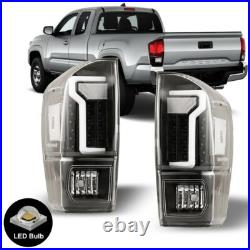 Tail Lights For 2016-2023 Toyota Tacoma LED Signal Black Clear Rear Taillamps