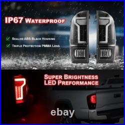Tail Lights For 2016-2023 Toyota Tacoma LED Signal Black Clear Rear Taillamps