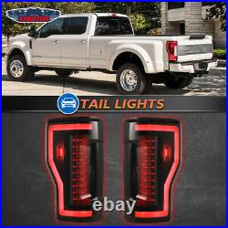 Tail Lights For 2017 2018 Ford F-250 350 Super Duty LED Sequential Turn Signal