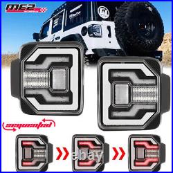 Tail Lights For 2018-2023 Jeep Wrangler JL&JLU LED Sequential Signal Clear PAIR
