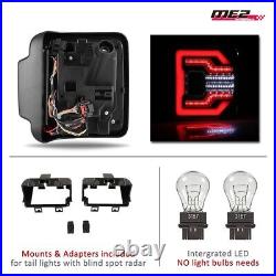 Tail Lights For 2018-2023 Jeep Wrangler JL&JLU LED Sequential Signal Clear PAIR