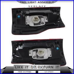 Tail Lights For 2020-2022 Ford F250 LED with Blind Spot Red Clear Left+Right Side
