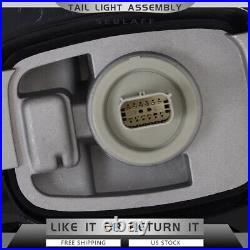 Tail Lights For 2020-2022 Ford F250 LED with Blind Spot Red Clear Left+Right Side