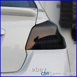 Tail Lights For Subaru 15-21 WRX/WRX STI Black Smoke LED Sequential Signal Lamps