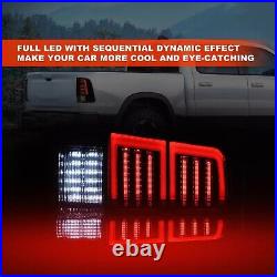 Tail Lights LED Bar For 2009-2018 Dodge Ram 1500 2500 3500 Sequential Brake Lamp