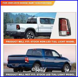 Tail Lights LED Bar For 2009-2018 Dodge Ram 1500 2500 3500 Sequential Brake Lamp