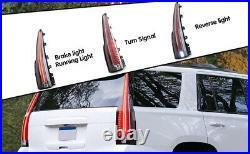Tail Lights LED Fit Chevrolet Tahoe Suburban 2015-2020 Rear Lamp Escalade Style