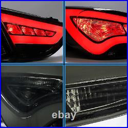 Tail Lights LED For 2011-2014 Hyundai Sonata Brake Smoke Lens Lightbar LH+RH