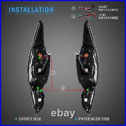 Tail Lights LED For 2011-2014 Hyundai Sonata Brake Smoke Lens Lightbar LH+RH
